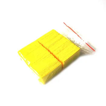 100шт Желтая чистящая губка для прочного электросварного паяльника