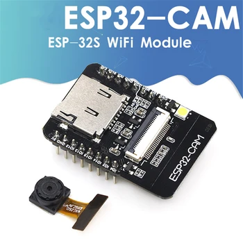 ESP32-CAM WiFi + Bluetooth-совместимый Модуль Плата разработки модуля камеры ESP32 С Модулем камеры OV2640 2MP Для Arduino