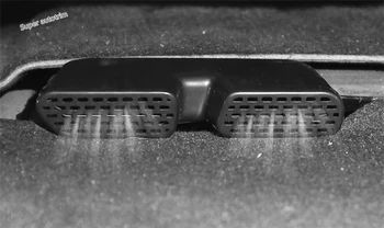 Lapetus Вентиляционное отверстие для выхода воздуха из нижней части переднего сиденья, крышка от заглушки, Пластиковая защитная сетка, комплект, пригодный для Honda FIT JAZZ 2014-2019