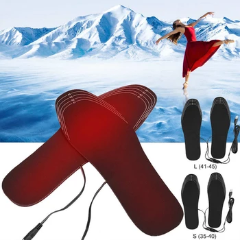 USB-стелька с подогревом, стелька с подогревом для лыжной охоты на открытом воздухе, Унисекс, Электрический обогреватель для ног, грелка, Портативный 2022 Новый
