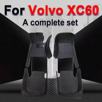 Автомобильные коврики для Volvo XC60 2018 2019 2020 2021 2022 Пользовательские Автоматические накладки для Ног Автомобильный Ковер Аксессуары для интерьера