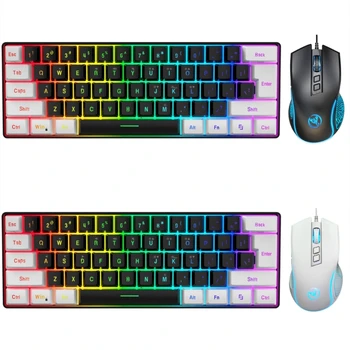 Высокоточная игровая клавиатура и мышь со светодиодной подсветкой, комбинированная вилка и использование мощности 100 мА