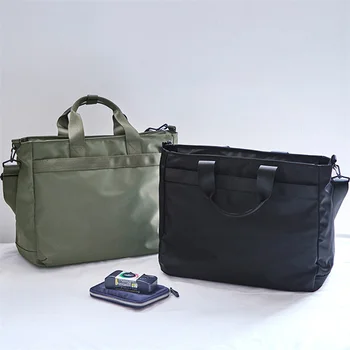 Деловая сумка в корейском стиле для мужчин, сумка-мессенджер из нейлоновой ткани, сумка через плечо большой емкости, Модная дорожная сумка, повседневная сумка для ноутбука