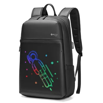 Динамическая сумка-слинг со светодиодным экраном, Водонепроницаемая Рекламная сумка через плечо с управлением приложением, Мужская Оксфордская Нагрудная сумка, рюкзаки с USB