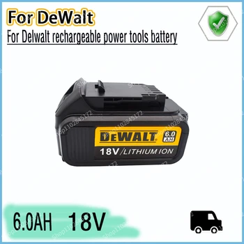 Для DeWalt 18V 6.0AH Аккумуляторная Батарея для Электроинструментов со светодиодной литий-ионной Заменой DCB205 DCB204-2 20V DCB206