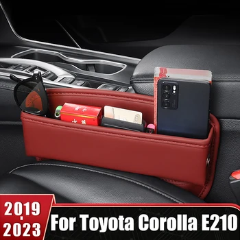 Для Toyota Corolla E210 2019 2020 2021 2022 2023 Гибридное кожаное автомобильное сиденье щелевая коробка для хранения Держатель для телефонных карт карман-органайзер