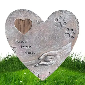 Надгробный камень для собак В форме сердца, Мемориальные камни для домашних животных Для собак С Надписью 
