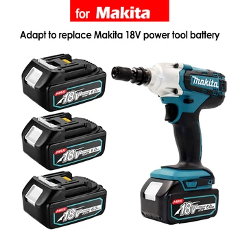 Новейшая Обновленная Аккумуляторная Батарея BL1860 18V 6000mAh Литий-ионная для Makita 18v Battery BL1840 BL1850 BL1830 BL1860B LXT 400