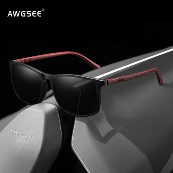 Новые роскошные поляризованные солнцезащитные очки, мужские солнцезащитные очки для вождения, мужские солнцезащитные очки для рыбалки, винтажные квадратные солнцезащитные очки для путешествий UV400 8705