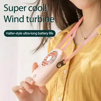 Портативный подвесной вентилятор для шеи, мини-охлаждающие вентиляторы, USB-аккумуляторный вентилятор, спортивный охладитель воздуха, летние уличные вентиляторы для шеи