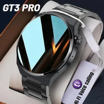 Умные часы GT3 Pro, Мужские умные часы с большим экраном HD, Голосовой вызов, Здоровье, Спорт, Фитнес-трекер, Водонепроницаемые Умные часы