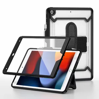 Чехол Для Нового iPad 10-го поколения 10.9 Из закаленного Стекла с твердым покрытием 360 Градусов Модель A2696 A2757 A2777 Противоударный Funda 10.2