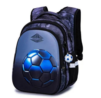 Школьная сумка для мальчиков с 3D футбольным рисунком, рюкзак, детский ортопедический школьный рюкзак, Высококачественные водонепроницаемые детские ортопедические ранцы