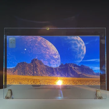 1,52 x 0,5 м Прозрачный Клейкий экран задней проекции Голографическая Проекционная пленка Наклейка Для рекламы на оконном стекле