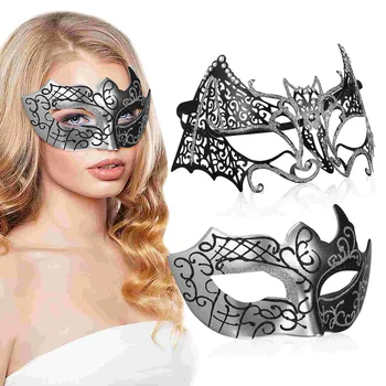 2 шт. Маскарадные маски, маски для косплея, вечерние маски, Танцы на Хэллоуин, День рождения, вечеринка