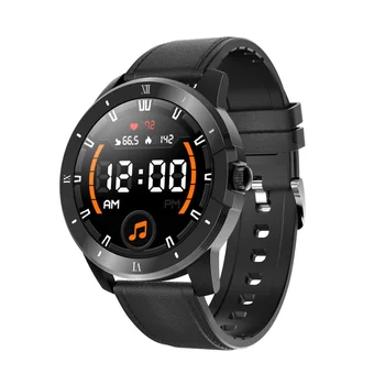 2023 MX12 Bluetooth Smartwatch Водонепроницаемый Мужской женский Фитнес-браслет для iPhone/Huawei/Samsung/Xiaomi Черная кожа Новый подлинный