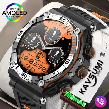 2023 Новые Смарт-часы Мужские AMOLED 1,43 Дюймовый HD Экран Bluetooth Вызов Спортивные Фитнес-Часы с пульсом 700 мАч Батарея Smartwatch