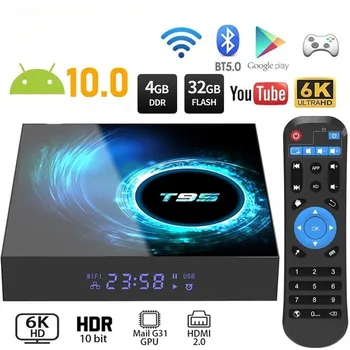 2023 Новый Медиаплеер 6K для Youtube 2,4 g Wifi TVBOX Android телеприставка 2 ГБ 4 ГБ Smart TV Box Android 10,0 4G 64 ГБ Mi Stick Ip Tv