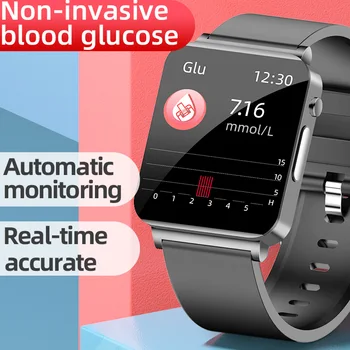 2023New watch Уровень глюкозы в крови, ЭКГ, PPG, Мужские часы, Мониторинг артериального давления, температуры тела, здоровья, умные часы для xiaomi Huawei
