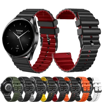 22 мм Силиконовый Ремешок Для Часов Xiaomi Watch S1/S1 Active/Color 2/Imilab W12 Ремешок-браслет Для Huawei Watch GT2 3 Pro 46 мм