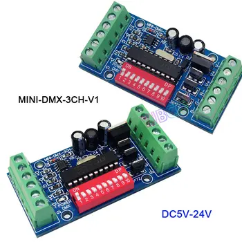 5V 12V 24V DMX512 Декодер 3CH 4CH 6CH 8CH 9CH 12CH Канал RGB RGBW LED DMX512 Плата Контроллера DMX Декодер Для светодиодных Ламп Лампа