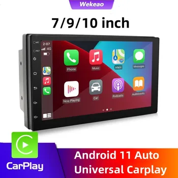 Android 11, 2 Din, автомобильный радиоприемник, Мультимедийный видеоплеер, Универсальный 7 