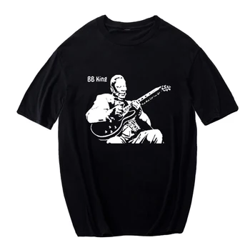 B.B.King Great BLUES Мужская футболка из 100% хлопка, Летние топы, Эстетичная футболка, Мужская повседневная футболка, Homme, забавные мужские футболки