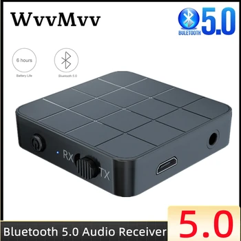 Bluetooth 5,0 Аудиоприемник Передатчик 3,5 ММ AUX RCA Разъем Стерео Музыка Bluetooth Беспроводной Аудиоадаптер Для Автомобильного телевизора, Динамиков ПК