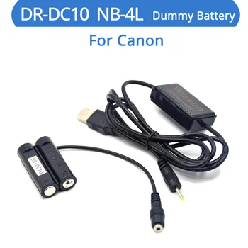 CA-PS800 USB-накопитель Кабель-адаптер Питания DR-DC10 Соединитель постоянного тока AA Фиктивный Аккумулятор Для камеры Canon A1300 A1400 A800 A810 SX150 IS SX160