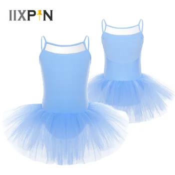 IIXPIN/ балетное платье-пачка без рукавов для девочек, Фатиновое платье-трико для Балерины, платье балерины, Детское трико для малышей, Танцевальная одежда Для Детей