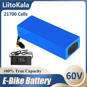 LiitoKala 60V 40ah 50ah 30ah 20ah 35ah электрический скутер bateria Электрический Велосипед 21700 Аккумулятор Скутер 60V ebike аккумулятор + 60V5A