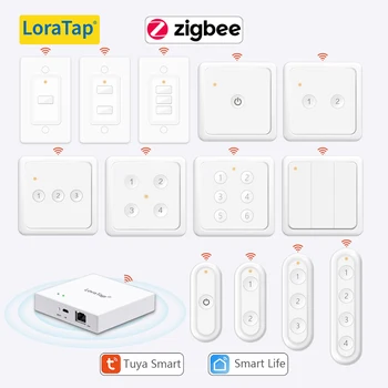 LoraTap ZigBee 3.0 Беспроводной 14-Кнопочный пульт дистанционного управления Tuya Scene Automation Control Switch Smart Life App Hub Нужен
