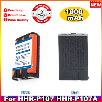 LOSONCOER 1000 мАч HHRP107 Ni-MH Аккумулятор для HHR-P107 HHR-P107A HHRP107A HHR-P107A KX-TG6074PK, аккумулятор для беспроводного телефона KX-TGA300