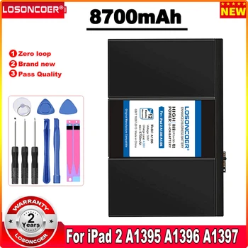 LOSONCOER A1395 8700 мАч Аккумулятор Для iPad2 iPad 2 A1395 A1396 A1397 A1376 A1316 Аккумулятор для ноутбука Серии