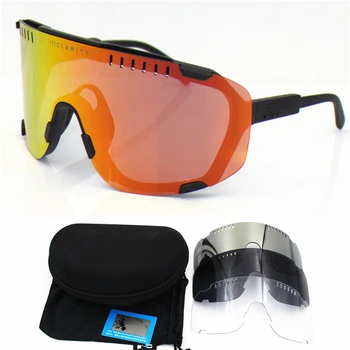 POC Original DEVOUR Поляризованные 4-линзовые Велосипедные Солнцезащитные очки Для Мужчин и женщин, Спортивные Велосипедные Очки MTB, очки Gafas Ciclismo