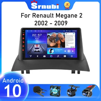 Srnubi Android 10 Автомобильный Радиоприемник Для Renault Megane 2 2002-2009 Мультимедийный Видеоплеер GPS Навигация 2 Din Carplay DVD Головное устройство