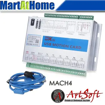 XHC USB 2 МГц Mach4 CNC 6-Осевая плата управления движением с ЧПУ MK6-M4 для машинного центра, Гравировального станка с ЧПУ #SM782 @SD