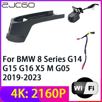 ZJCGO 4K 2160P Dash Cam DVR Камера 2 Объектива Рекордер Wifi Ночного Видения для BMW 8 Серии G14 G15 G16 X5 M G05 2019 ~ 2023