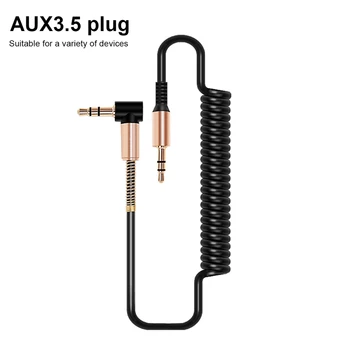 Аудиокабель Aux 3,5 мм Аудиокорд 3,5 мм Разъем для подключения кабеля динамика от мужчины к мужчине Автомобильный Aux-шнур для наушников JBL iphone Samsung AUX-шнур