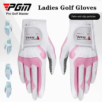 В упаковке 2 шт, женские перчатки для гольфа на левую и правую руку, мягкие дышащие С противоскользящими гранулами, перчатки для гольфа, принадлежности для гольфа