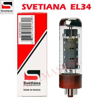 Вакуумная трубка SVETLANA EL34 Заменит Комплект электронно-лампового усилителя 6CA7 6P3P 6L6 EL34B, Аудиоклапан, заводской тест и соответствие оригиналу