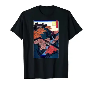 Винтажная знаменитая японская стильная футболка с изображением храма Тофуку, мужская хлопковая футболка, футболки, топы, аниме Harajuku, уличная одежда