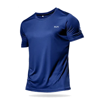 Высококачественная Мужская футболка для Бега Из полиэстера, Быстросохнущая рубашка для фитнеса, Одежда для тренировок, спортивная рубашка для Спортзала, Топы, Легкие