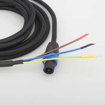 Высококачественный Кабель сабвуфера Audiocrast SBC01, 3-проводный кабель сабвуфера от громкоговорителя до конца лопаты для акустики REL/MJ