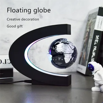 Глобус для 3D-печати с магнитной левитацией, креативные подарочные украшения, технология подвески С-образного магнитного поля, настольная прикроватная лампа