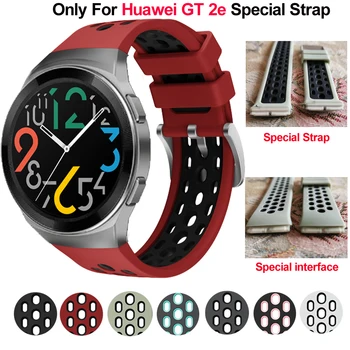 Горячий спортивный мягкий силиконовый ремешок для часов Huawei watch GT 2e, оригинальный ремешок для часов, замена ремешка GT2e, браслет 22 мм, ремень