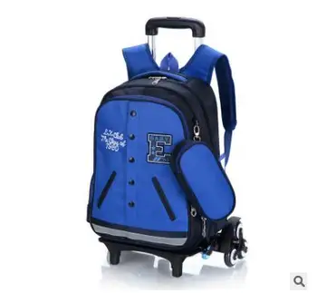 детский школьный рюкзак на колесиках для мальчиков, школьная тележка, l-образная сумка для мальчиков, школьный детский рюкзак на колесиках Mochila для детей