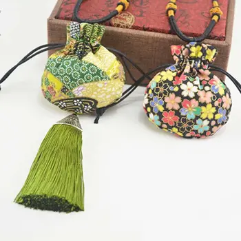 Детское Саше для подвешивания на шею В китайском стиле, сумка из ткани Хань, Ожерелье, Ювелирная сумка, Детская сумка для волос Lanugo, Маленькая сумочка, сумка для благословения