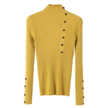 Дешевые оптовые продажи 2021, весна-осень-зима, новый модный повседневный теплый приятный женский вязаный свитер, женский OL Vy01088