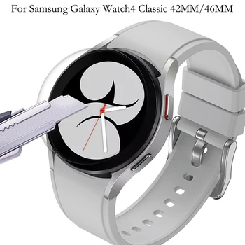 Для Samsung Galaxy Watch4 Classic 42 мм/46 мм Смарт-Часы из ТПУ Гидрогелевой Пленки, Защитная Пленка для экрана, Прозрачная Защита От Царапин